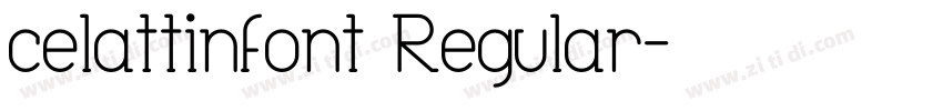 celattinfont Regular字体转换